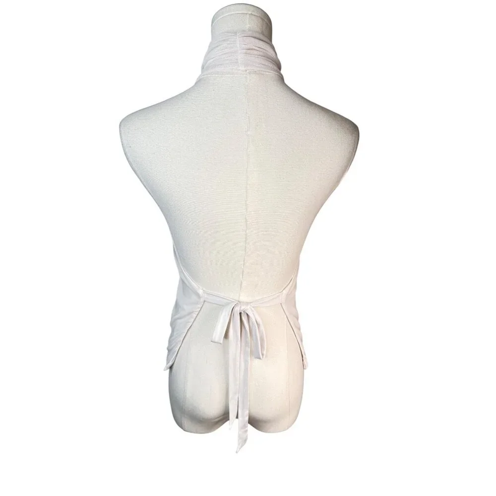 2/$30 AFRM M Halter Tie-Back Top Multicolor Polyester Spandex Blend - Picture 3 of 14